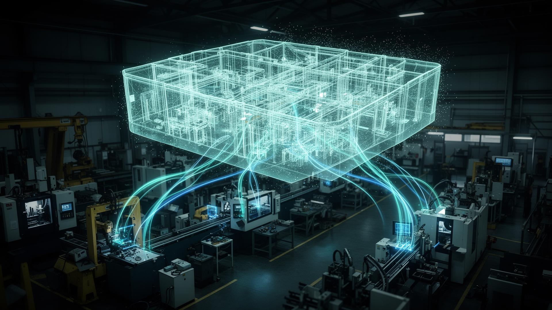 Digital twin of a smart factory floor